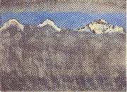 Ferdinand Hodler Eiger Monch und Jungfrau uber dem Nebelmeer Spain oil painting artist